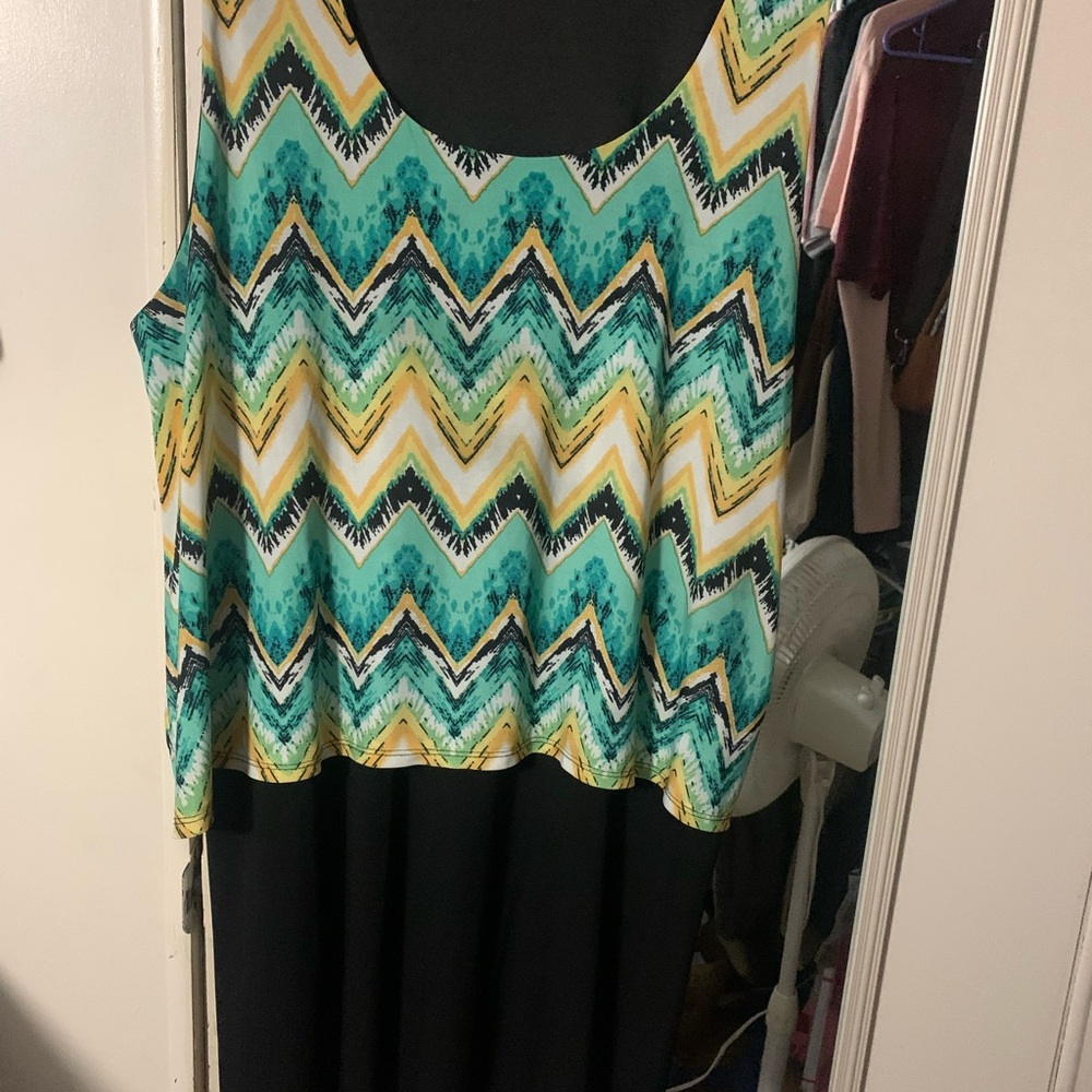 Espresso  Sleeveless Dress 3X arm to arm 23 x 39 long